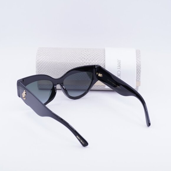 Jimmy Choo SONJA/G/S 0807 9O Sunglasses Black Cat Eye Frame, Grey Lenses - Picture 12 of 12